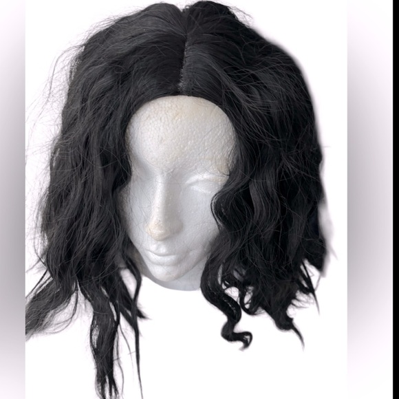 Natural black messy curly Wavy wig hair - Picture 6 of 6